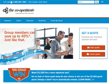 Tablet Screenshot of cooperatorsgroupinsurance.ca
