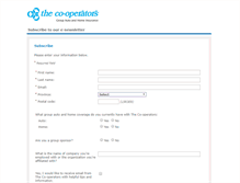 Tablet Screenshot of emailpreferences.cooperatorsgroupinsurance.ca